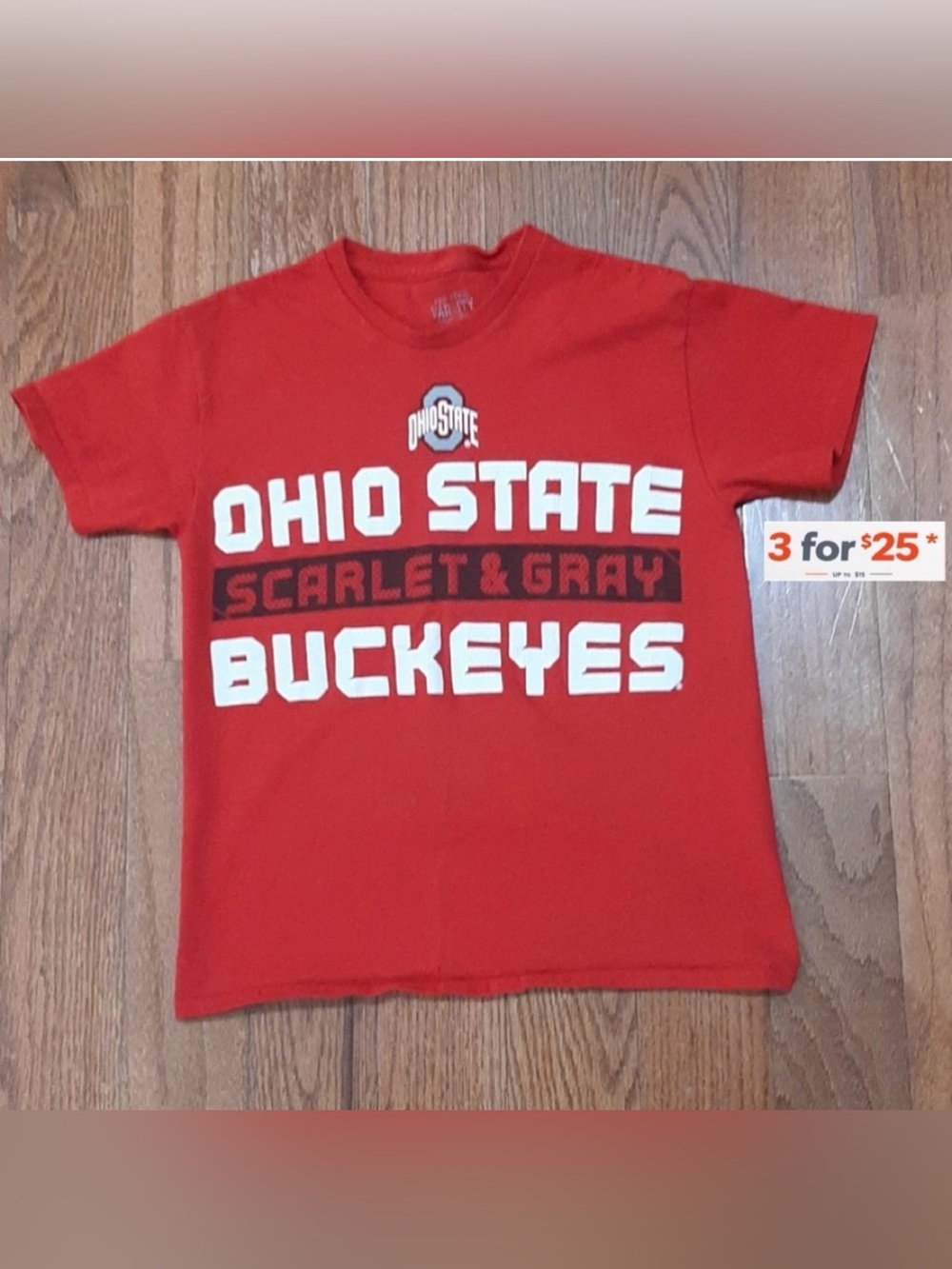 Ohio State Buckeyes Varsity boys shirt size Medium